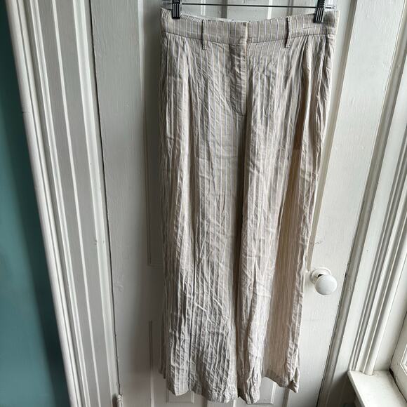 Anna October Striped Silk Blend Pants - Picture 2 of 8